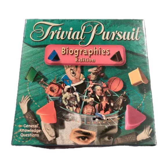 Trivial Pursuit Game Biographies Edition Expander Set Vtg 2000 #1070 New Sealed - Picture 1 of 5
